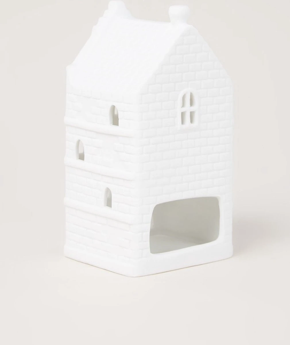 Huisje Waxinelichthouder - 13,5 Cm - Wit - &Klevering - Hollandse Cadeautjes - Moederdag Cadeautje Voor Mama - Cadeau Voor Mama 2 Huisje Waxinelichthouder - 13,5 Cm - Wit - &Klevering - Hollandse Cadeautjes - Moederdag Cadeautje Voor Mama - Cadeau Voor Mama - Afbeelding 2