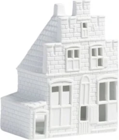 Waxinelichthouder - Vermeer - 14 Cm - Het Straatje Van Vermeer - Johannes Vermeerstraat - Hollandse Cadeautjes - Moederdag Cadeau Voor Mama - Moederdag Cadeau