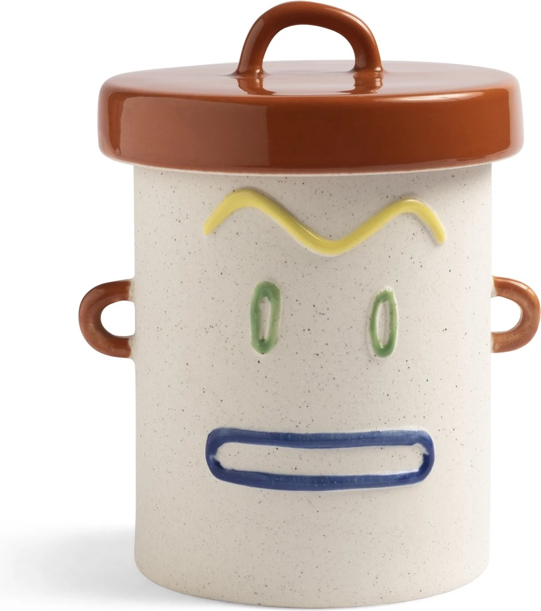 &Klevering | &K Amsterdam Jar Cheeky | Stenen Pot Met Gezicht 1 &Klevering | &K Amsterdam Jar Cheeky | Stenen Pot Met Gezicht