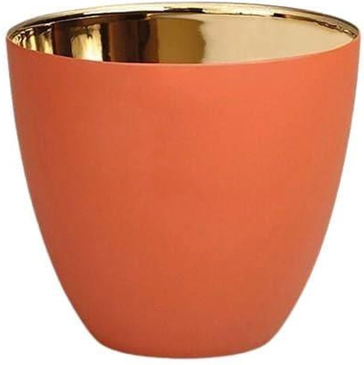 &Klevering - Waxinelichthouder Gold Terracotta Small - Waxinelichthouders 1 &Klevering - Waxinelichthouder Gold Terracotta Small - Waxinelichthouders