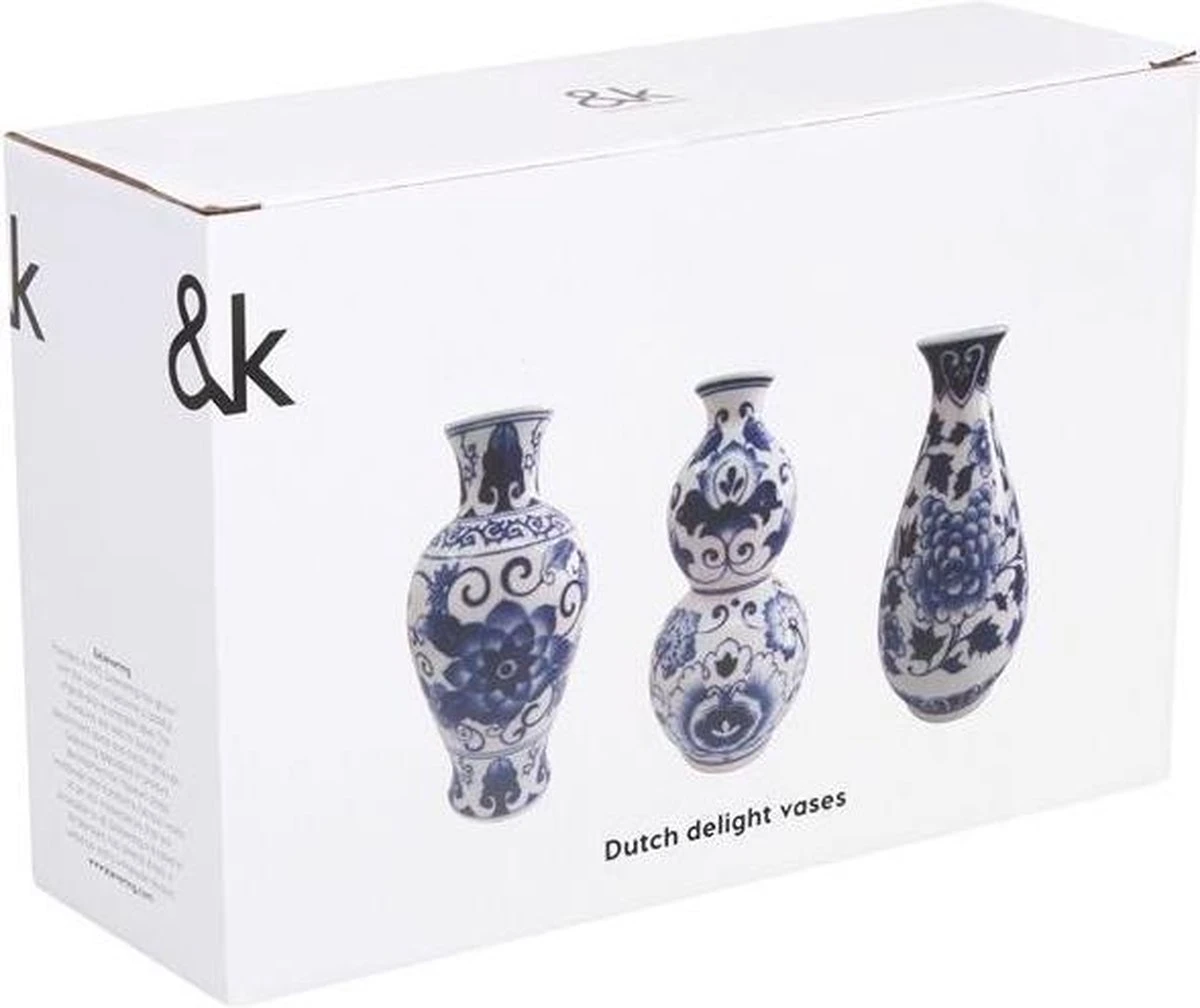 Vaasjes Klein - Delfts Blauw Vaas - Vazen Set Van 3 - Keramiek Vaas - Relatiegeschenk - Holland Souvenir - Cadeau Voor Vrouw - Moederdag Cadeau Voor Mama 2 Vaasjes Klein - Delfts Blauw Vaas - Vazen Set Van 3 - Keramiek Vaas - Relatiegeschenk - Holland Souvenir - Cadeau Voor Vrouw - Moederdag Cadeau Voor Mama - Afbeelding 2