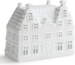 Waxinelichthouder - &Klevering - Grachtenpand - Nieuw Huis Cadeau - Moederdag Cadeau – Cadeau Voor Mama
