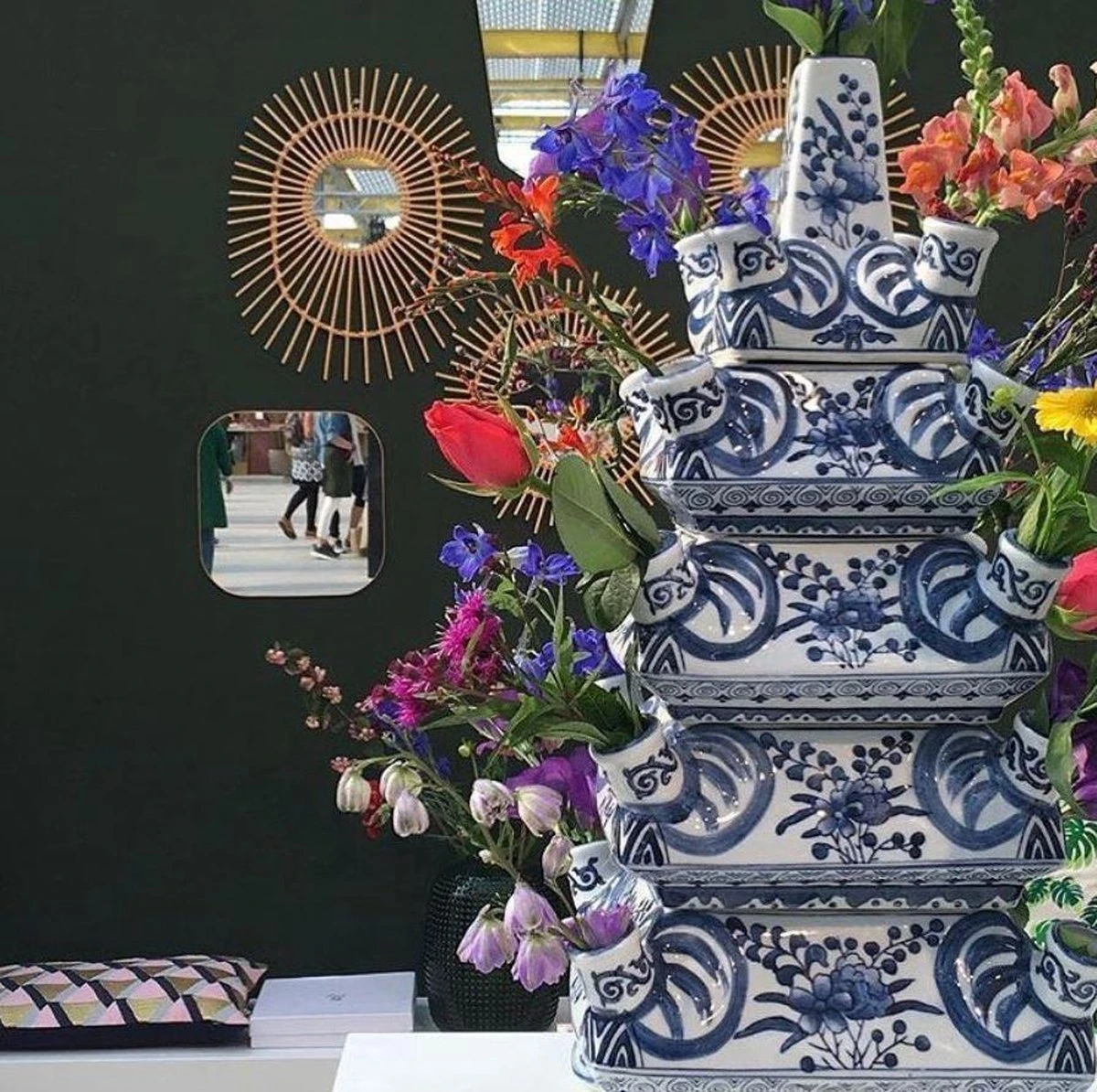 Tulpenvaas Rijksmuseum - 58 Cm - &Klevering - Delfts Blauw 5 Tulpenvaas Rijksmuseum - 58 Cm - &Klevering - Delfts Blauw - Afbeelding 5