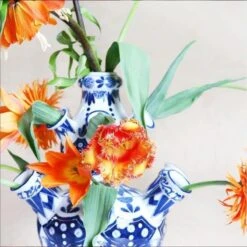Tulpenvaas - 31 Cm - &Klevering - Tulpenvaas Delfts Blauw - Cadeau Voor Vrouw - Relatiegeschenk - Holland Souvenir - Cadeau Moeder - Housewarming Cadeau -klevering Winkel 1200x1200 1