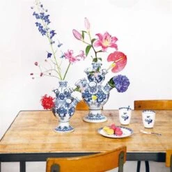&Klevering Tulpenvaas XL - Aardewerk - Delfts Blauw - 42 Cm 16 &Klevering Tulpenvaas XL - Aardewerk - Delfts Blauw - 42 Cm -klevering Winkel 1200x1200 2