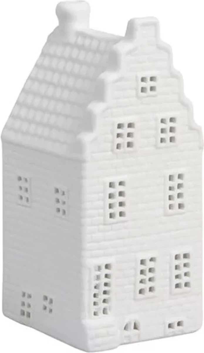Huisje Waxinelichthouder - 13,5 Cm - Wit - &Klevering - Hollandse Cadeautjes - Moederdag Cadeautje Voor Mama - Cadeau Voor Mama 1 Huisje Waxinelichthouder - 13,5 Cm - Wit - &Klevering - Hollandse Cadeautjes - Moederdag Cadeautje Voor Mama - Cadeau Voor Mama