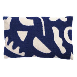 & Klevering &klevering Sketch Kussen 30x50 Blauw