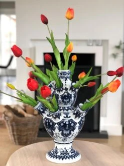 &Klevering Tulpenvaas XL - Aardewerk - Delfts Blauw - 42 Cm 14 &Klevering Tulpenvaas XL - Aardewerk - Delfts Blauw - 42 Cm -klevering Winkel 900x1200 3