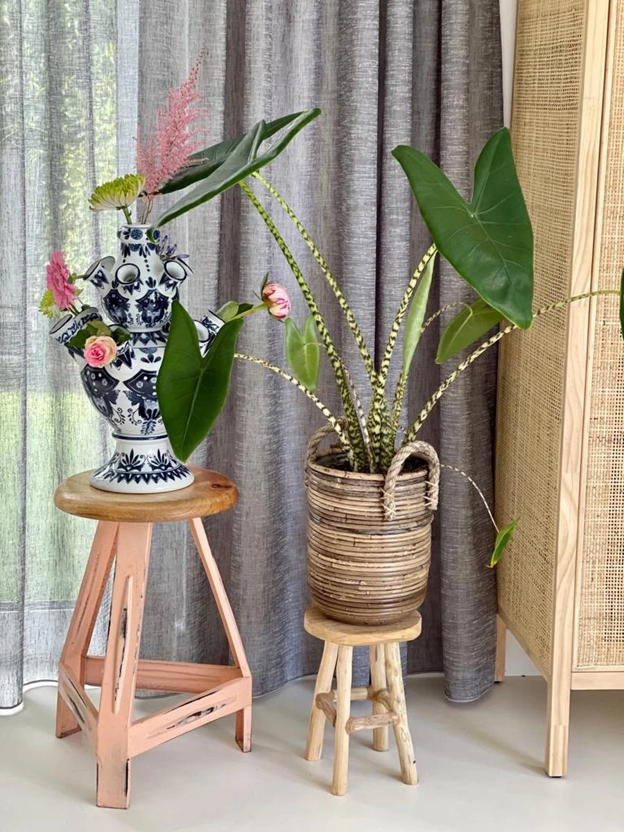 &Klevering Tulpenvaas XL - Aardewerk - Delfts Blauw - 42 Cm 9 &Klevering Tulpenvaas XL - Aardewerk - Delfts Blauw - 42 Cm - Afbeelding 9