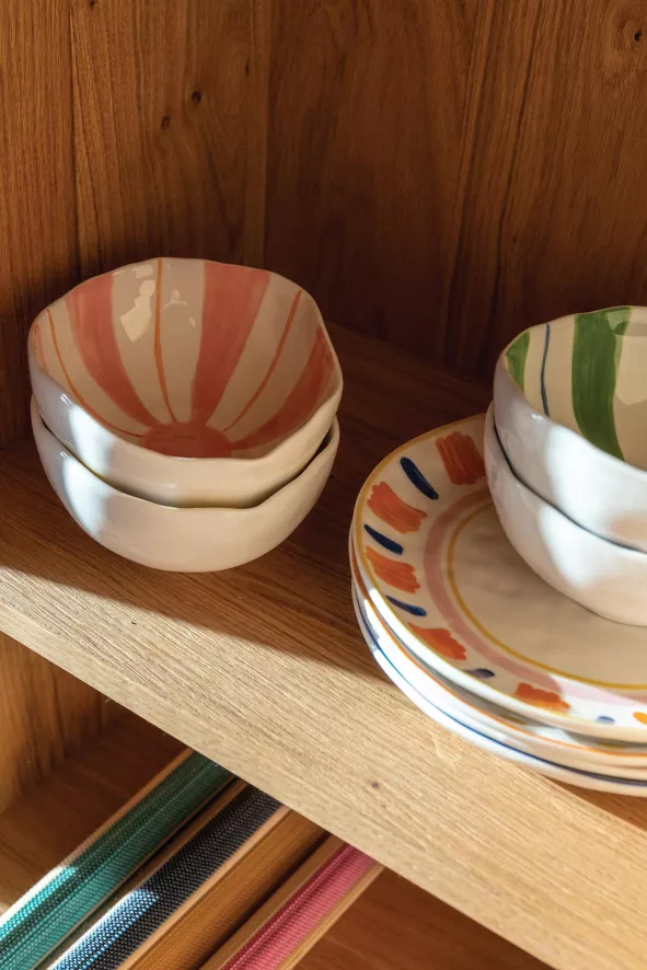 & Klevering &klevering Ray Kom 13x16,5 Set Van 2 Blauw 3 & Klevering &klevering Ray Kom 13x16,5 Set Van 2 Blauw - Afbeelding 3