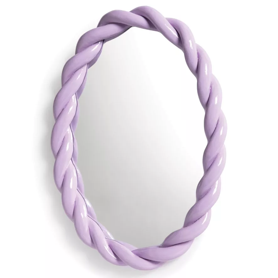 & Klevering &klevering Braid Spiegel 35x26 Lila 1 & Klevering &klevering Braid Spiegel 35x26 Lila