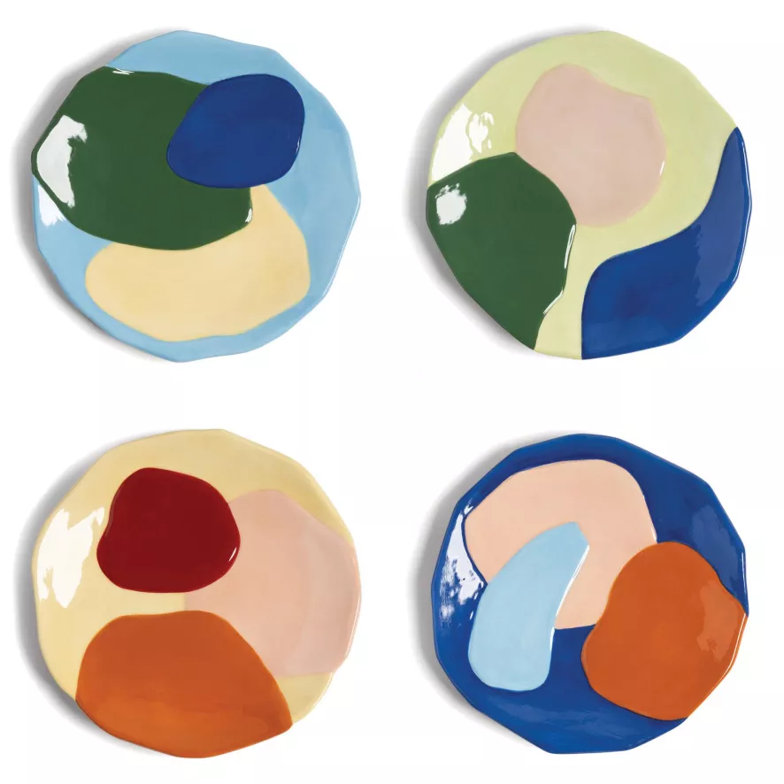 & Klevering &klevering Chunky Ontbijtbord Ø17 Set Van 4 2 & Klevering &klevering Chunky Ontbijtbord Ø17 Set Van 4 - Afbeelding 2