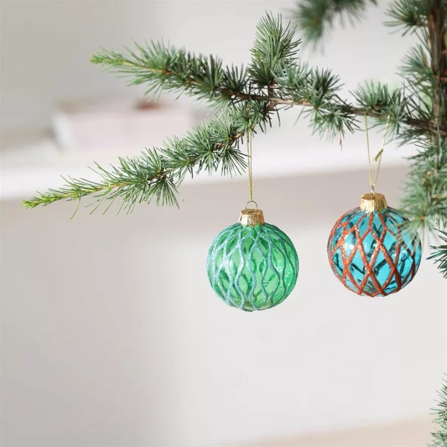 & Klevering &klevering Dash Kerstballen Set Van 4 2 & Klevering &klevering Dash Kerstballen Set Van 4 - Afbeelding 2