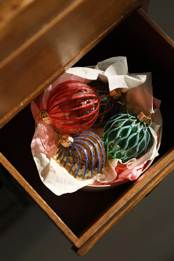 & Klevering &klevering Dash Kerstballen Set Van 4 4 & Klevering &klevering Dash Kerstballen Set Van 4 - Afbeelding 4