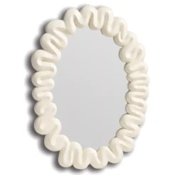 & Klevering &klevering Dribble Spiegel 41,5x29,5 Wit