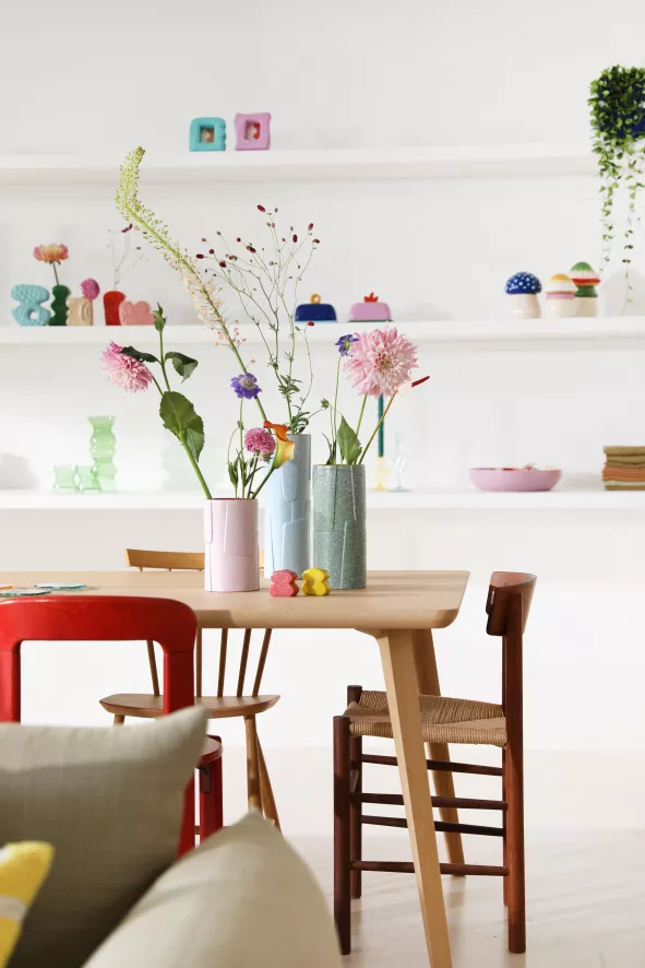 & Klevering &klevering Flake Vaas Small Lila 3 & Klevering &klevering Flake Vaas Small Lila - Afbeelding 3