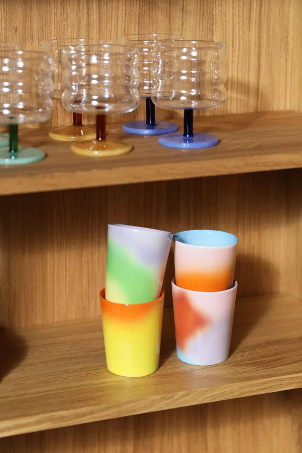 & Klevering &klevering Hue Mok Medium Set Van 4 2 & Klevering &klevering Hue Mok Medium Set Van 4 - Afbeelding 2