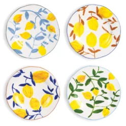 & Klevering &klevering Lemon Twig Dinerbord Ø22 Set Van 4