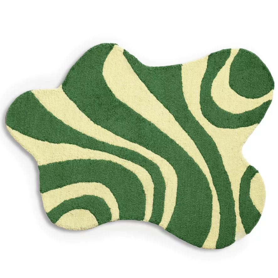 & Klevering &klevering Liquid Vloerkleed 85x115 Groen 1 & Klevering &klevering Liquid Vloerkleed 85x115 Groen