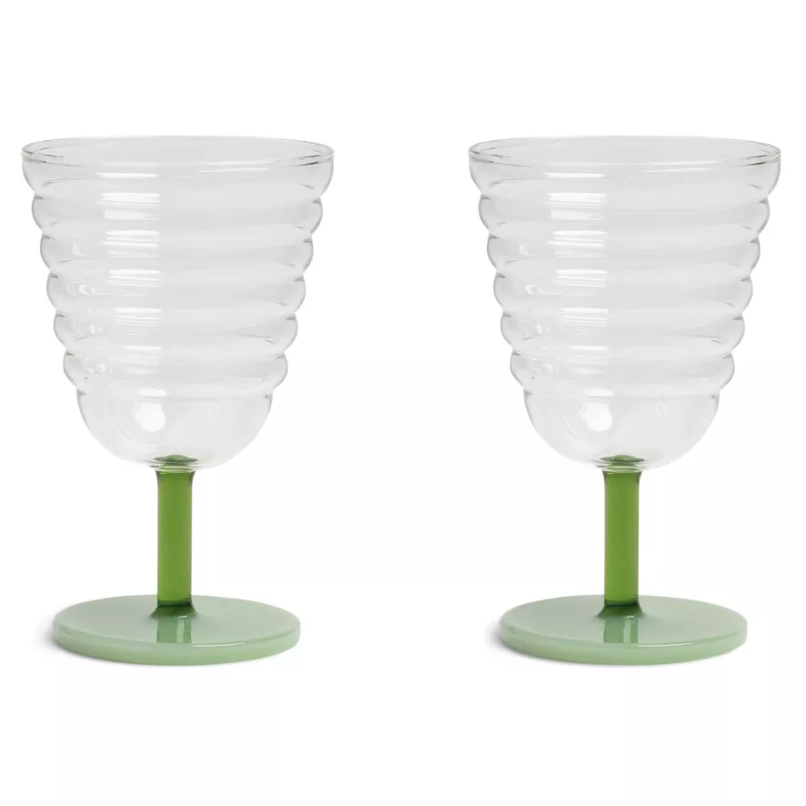 & Klevering &klevering Mingle Glazen Set Van 2 Oranje 2 & Klevering &klevering Mingle Glazen Set Van 2 Oranje - Afbeelding 2