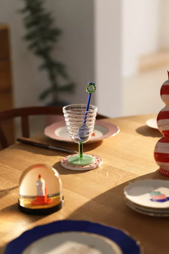 & Klevering &klevering Mingle Glazen Set Van 2 Oranje 3 & Klevering &klevering Mingle Glazen Set Van 2 Oranje - Afbeelding 3