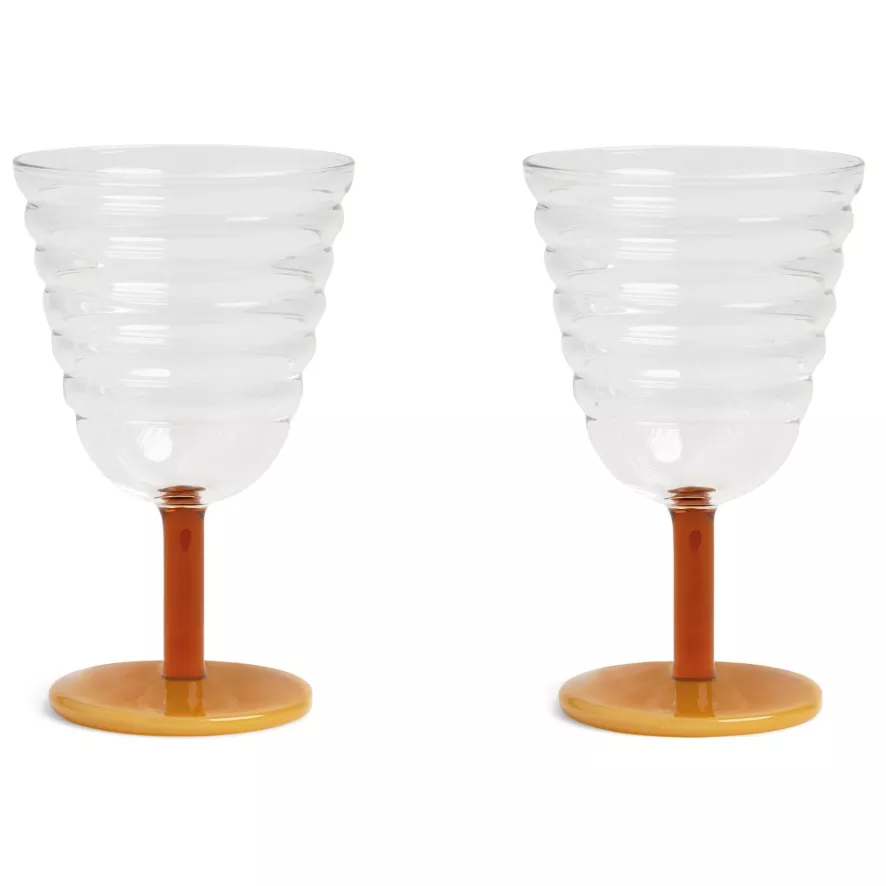 & Klevering &klevering Mingle Glazen Set Van 2 Oranje 8 & Klevering &klevering Mingle Glazen Set Van 2 Oranje - Afbeelding 8