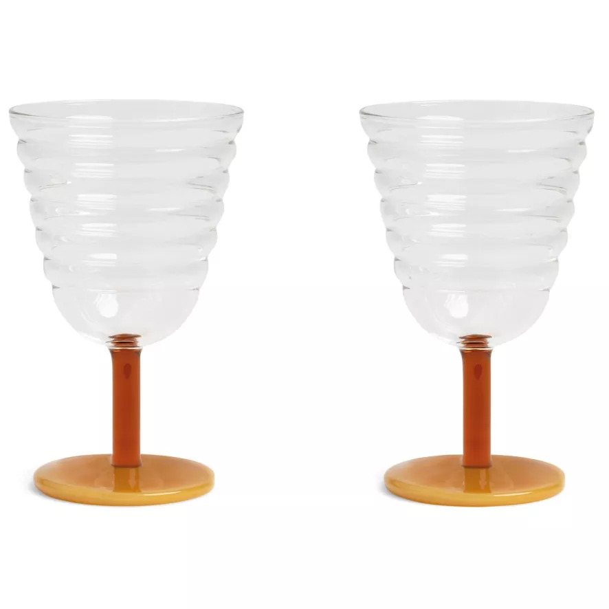 & Klevering &klevering Mingle Glazen Set Van 2 Oranje 1 & Klevering &klevering Mingle Glazen Set Van 2 Oranje