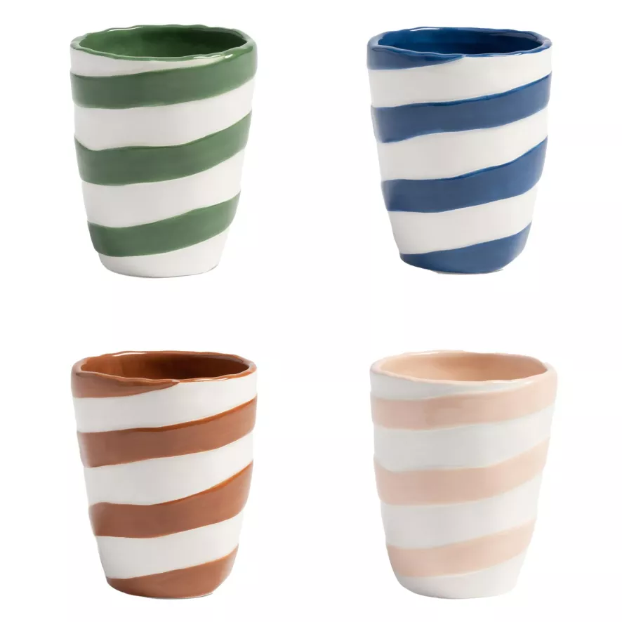 & Klevering &klevering Oblique Mok 0,25L Set Van 4 1 & Klevering &klevering Oblique Mok 0,25L Set Van 4