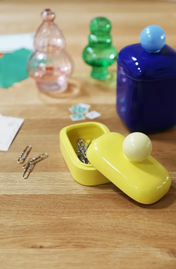 & Klevering &klevering Orb Opberger Small Geel 3 & Klevering &klevering Orb Opberger Small Geel - Afbeelding 3