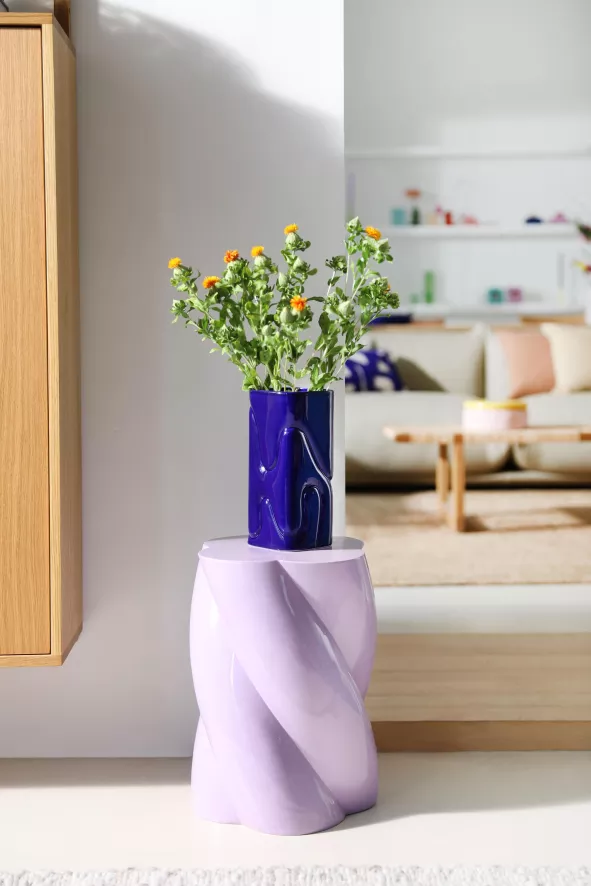 & Klevering &klevering Puffy Vaas Large Donkerblauw 2 & Klevering &klevering Puffy Vaas Large Donkerblauw - Afbeelding 2