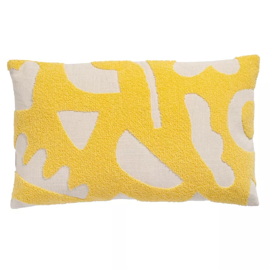 & Klevering &klevering Sketch Kussen 30x50 Geel 1 & Klevering &klevering Sketch Kussen 30x50 Geel