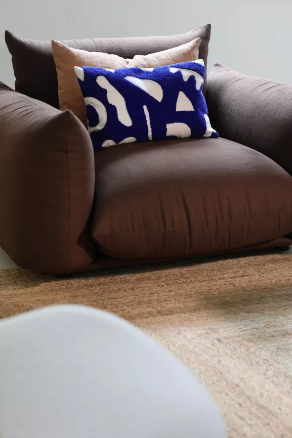 & Klevering &klevering Sketch Kussen 30x50 Geel 8 & Klevering &klevering Sketch Kussen 30x50 Geel - Afbeelding 8