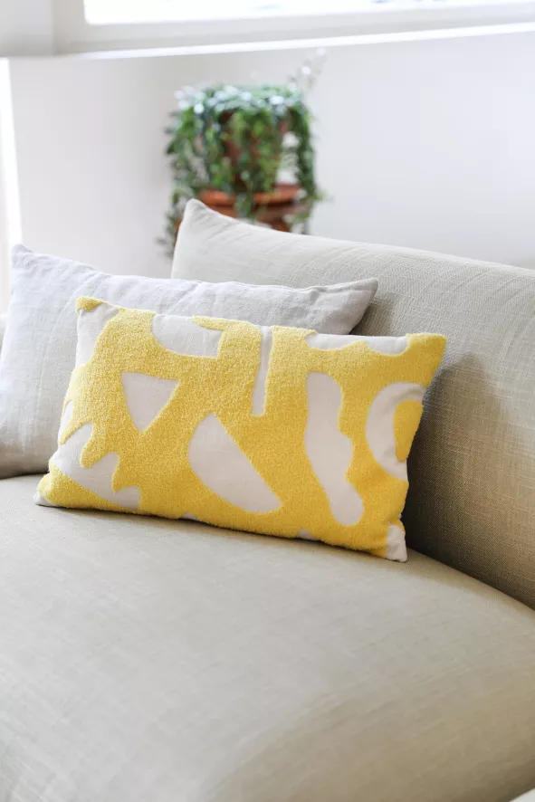 & Klevering &klevering Sketch Kussen 30x50 Geel 9 & Klevering &klevering Sketch Kussen 30x50 Geel - Afbeelding 9