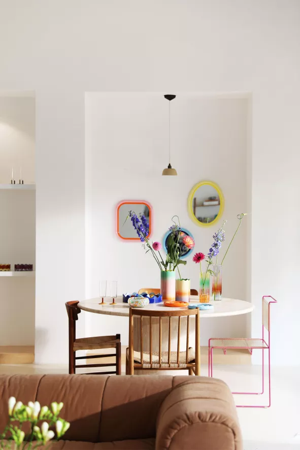 & Klevering &klevering Sleek Spiegel Ovaal Geel 2 & Klevering &klevering Sleek Spiegel Ovaal Geel - Afbeelding 2