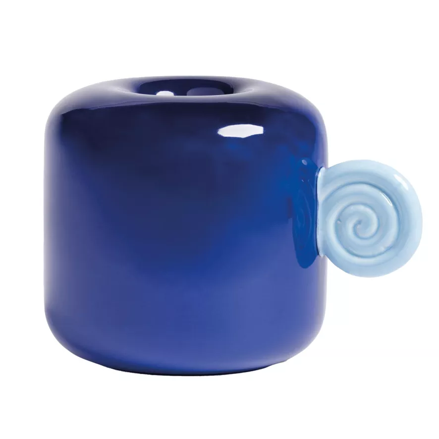 & Klevering &klevering Snail Vaas Small Donkerblauw 2 & Klevering &klevering Snail Vaas Small Donkerblauw - Afbeelding 2