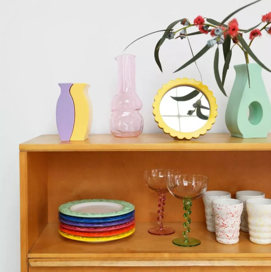 & Klevering &klevering Spiral Coupe Champagneglazen Set Van 2 Groen 2 & Klevering &klevering Spiral Coupe Champagneglazen Set Van 2 Groen - Afbeelding 2