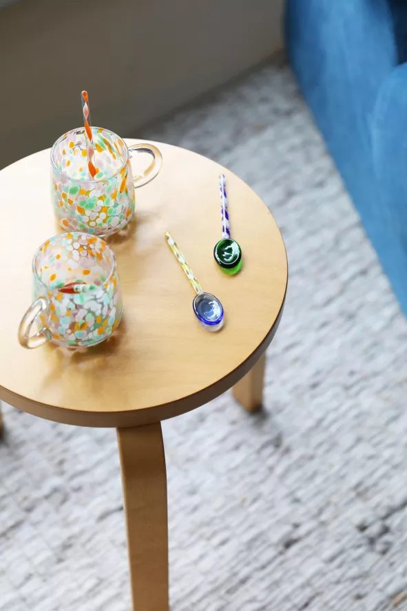 & Klevering &klevering Stipple Mok 0,25L Set Van 2 Blauw 4 & Klevering &klevering Stipple Mok 0,25L Set Van 2 Blauw - Afbeelding 4