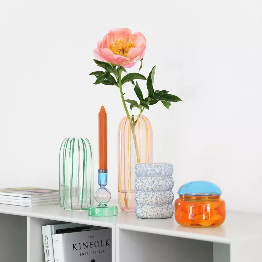 & Klevering &klevering Sweep Vaas Transparant 4 & Klevering &klevering Sweep Vaas Transparant - Afbeelding 4