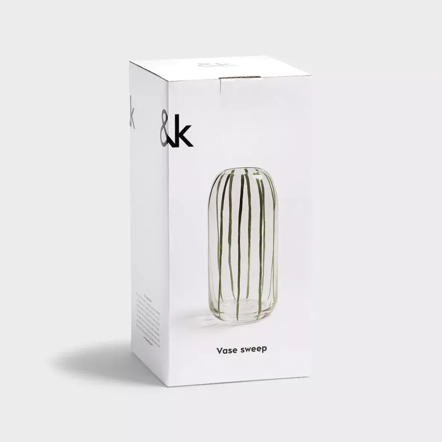 & Klevering &klevering Sweep Vaas Transparant 5 & Klevering &klevering Sweep Vaas Transparant - Afbeelding 5