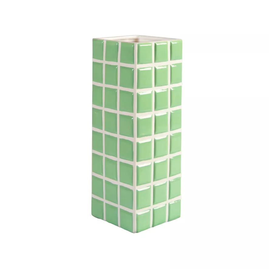 & Klevering &klevering Tile Vaas Mint 2 & Klevering &klevering Tile Vaas Mint - Afbeelding 2