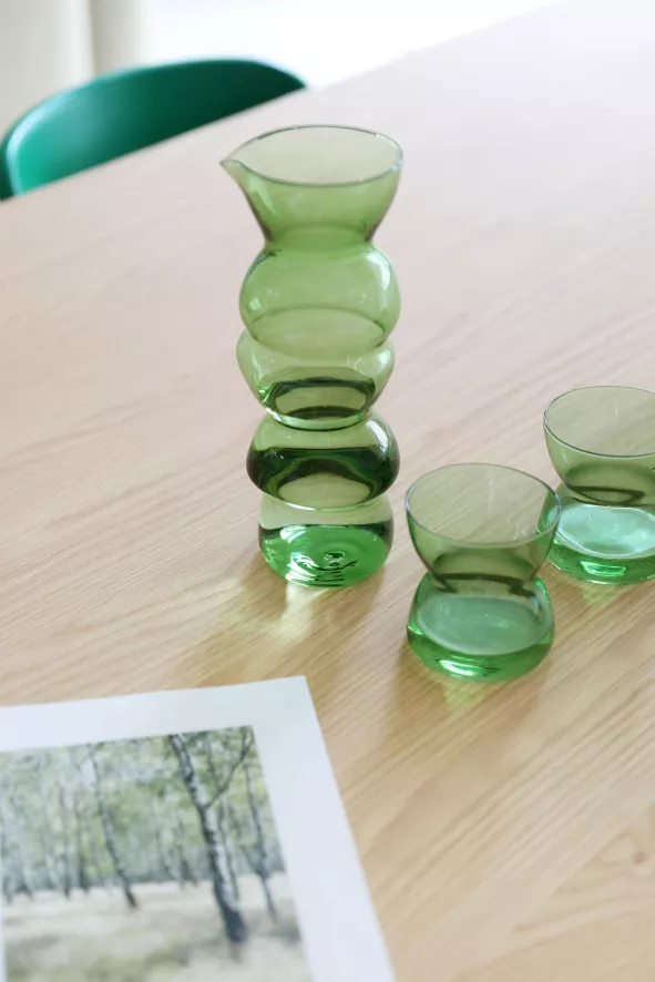 & Klevering &klevering Totem Karaf Groen 5 & Klevering &klevering Totem Karaf Groen - Afbeelding 5