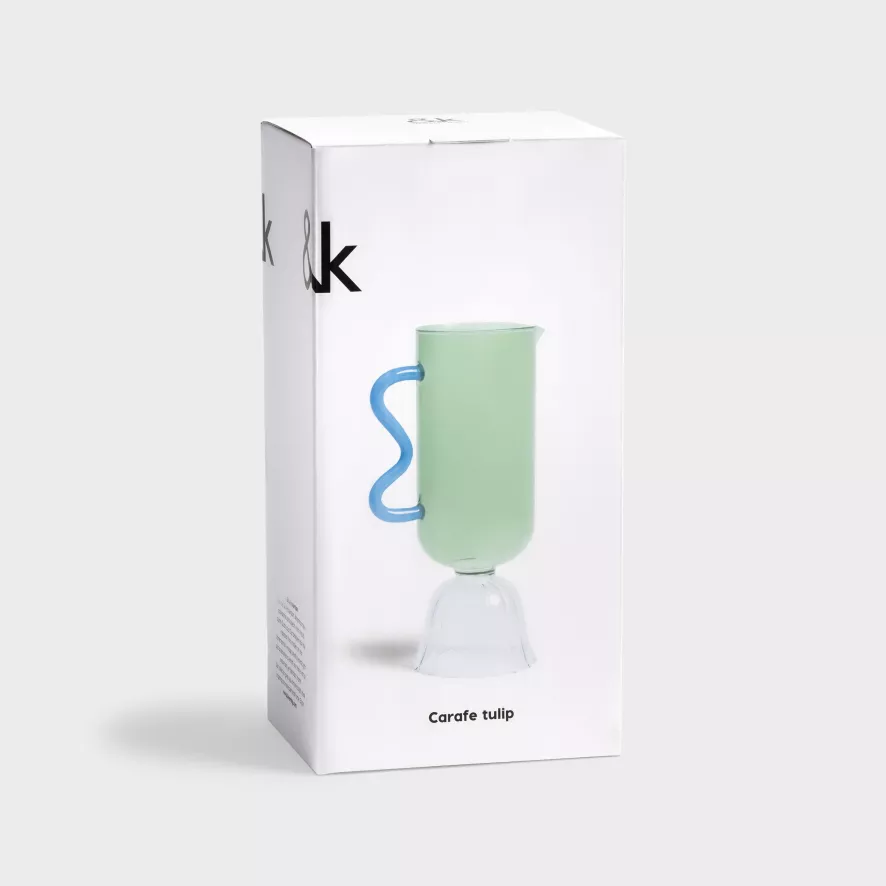 & Klevering &klevering Tulip Karaf 0,7L Blauw 8 & Klevering &klevering Tulip Karaf 0,7L Blauw - Afbeelding 8