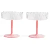 & Klevering &klevering Twirl Coupe Champagneglazen Set Van 2 Roze