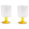 & Klevering &klevering Twirl Wijnglazen Set Van 2 Geel